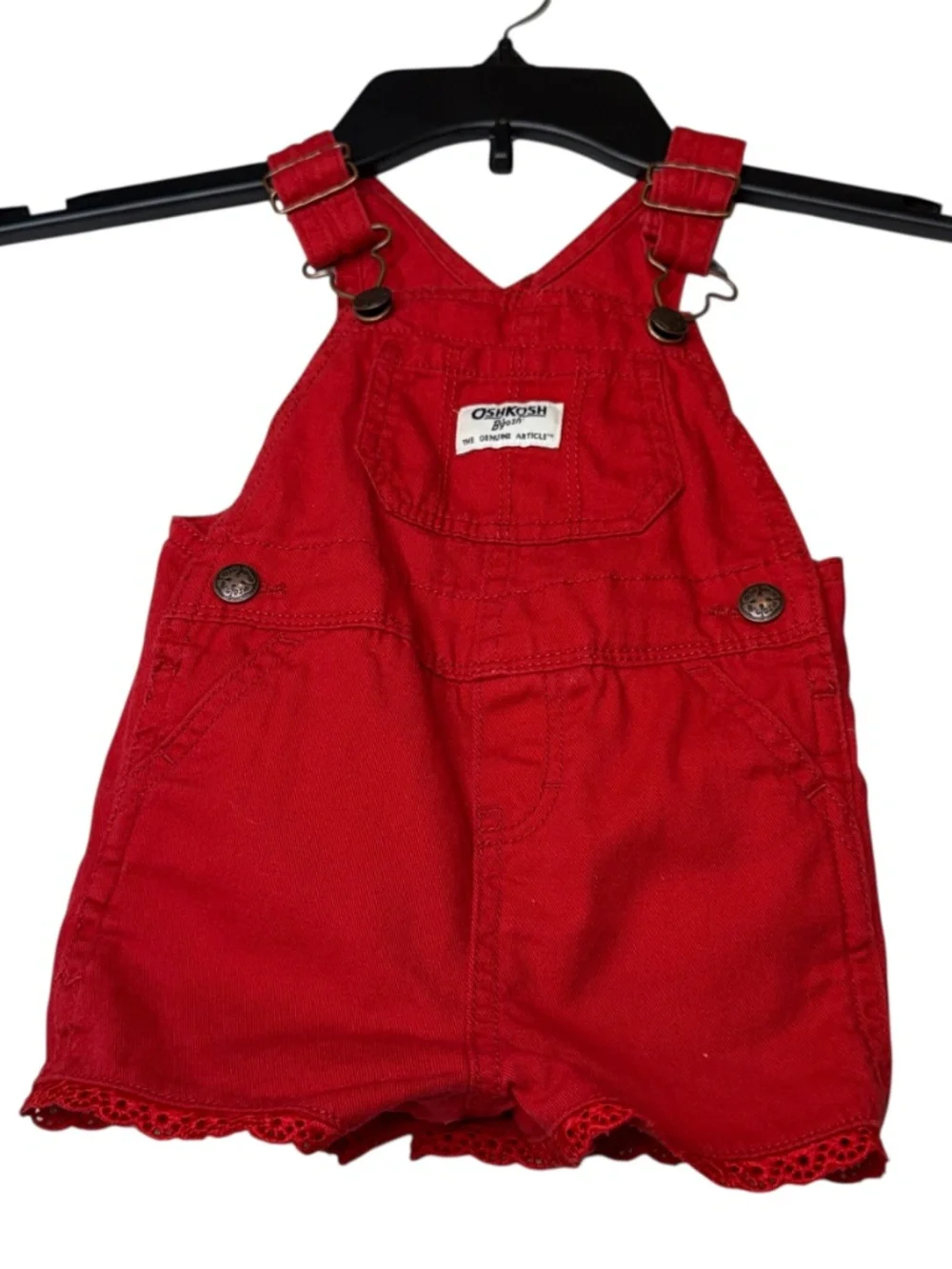 OshKosh B'gosh Bright Red Shortails 9 month